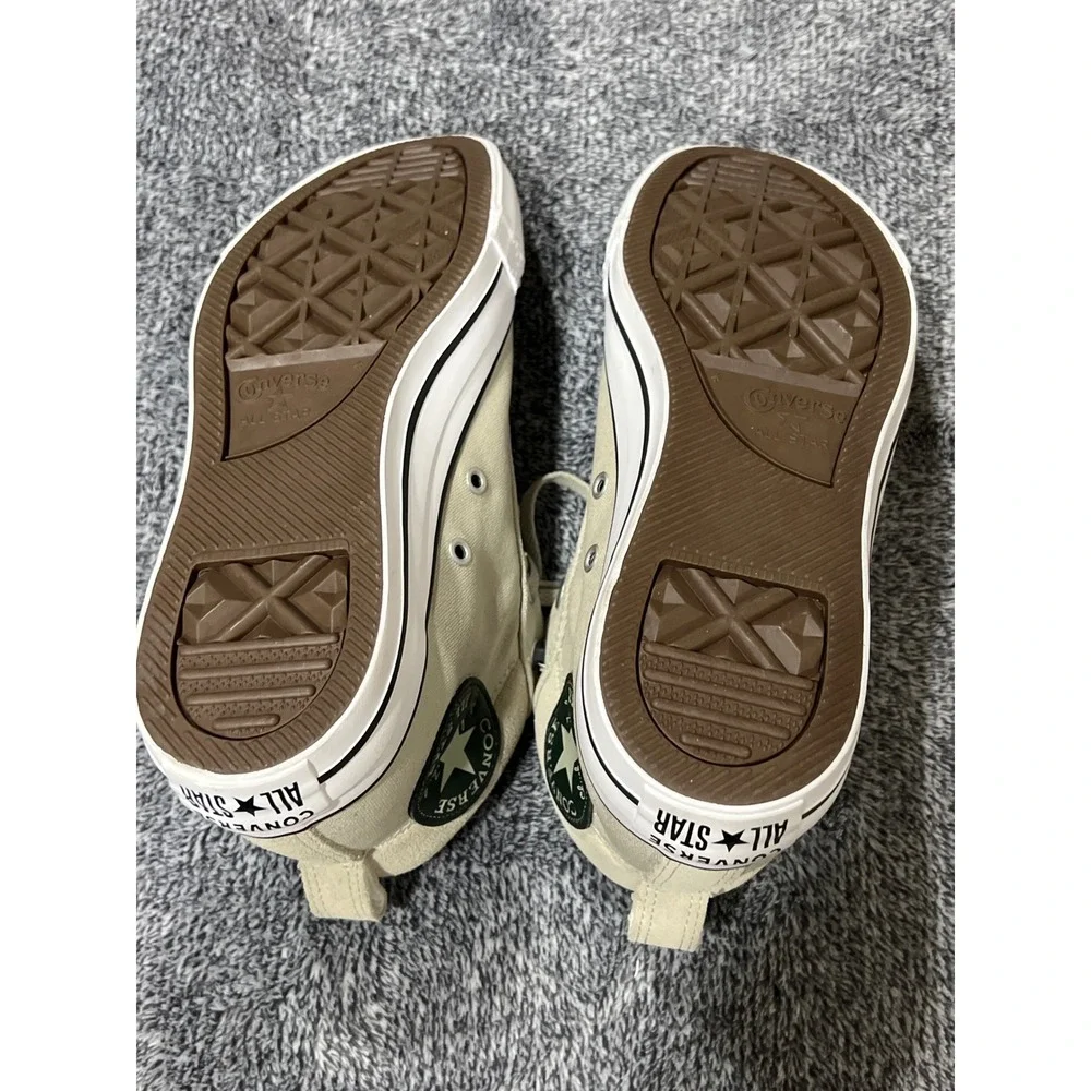 Converse Chuck Taylor All Star Madison Mid Khaki Beige Canvas Sneakers 163402C